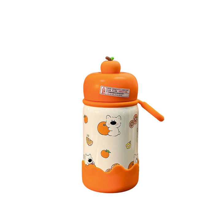 Women's water bottle with interactive fruit lid Bowlift