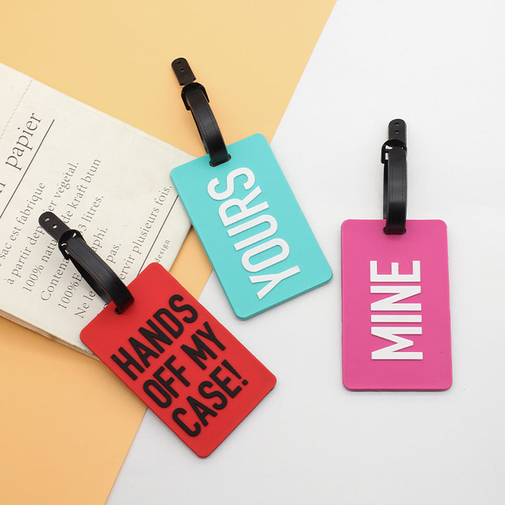 Unisex Luggage Tag with Smart Safety Message Bowlift