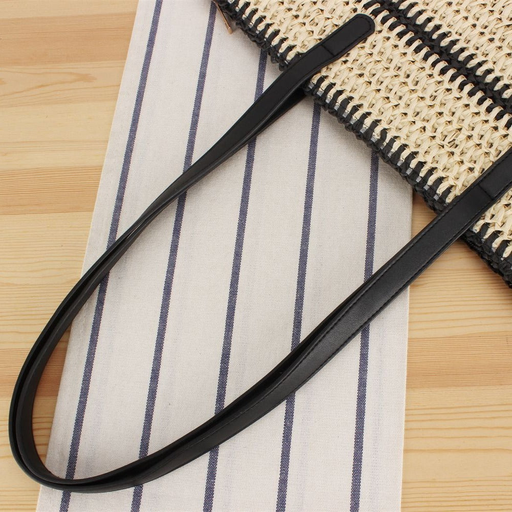 Elegant beach bag with modern stripes Bowlift