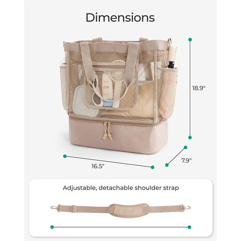 Multifunctional cooler bag with practical outer pockets Bowlift