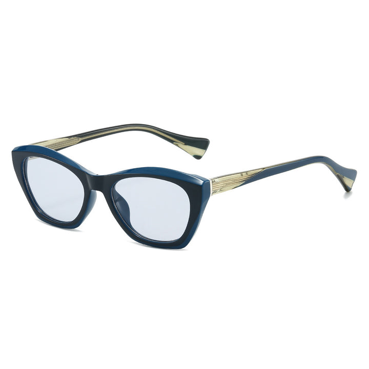 Women's Cat-Eye Sunglasses with Transparent and Colored Details Bowlift