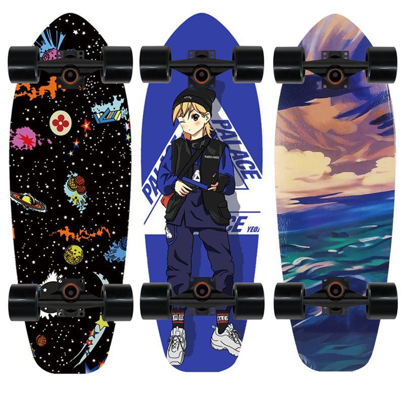Artistic Lion Design Skateboard Bowlift