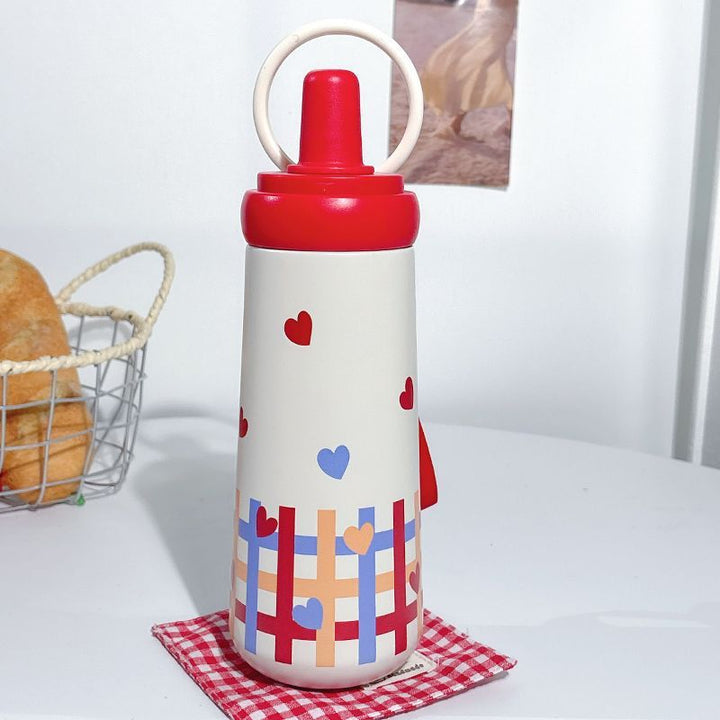 Women's stylish drinking bottle with elegant bow motif Bowlift