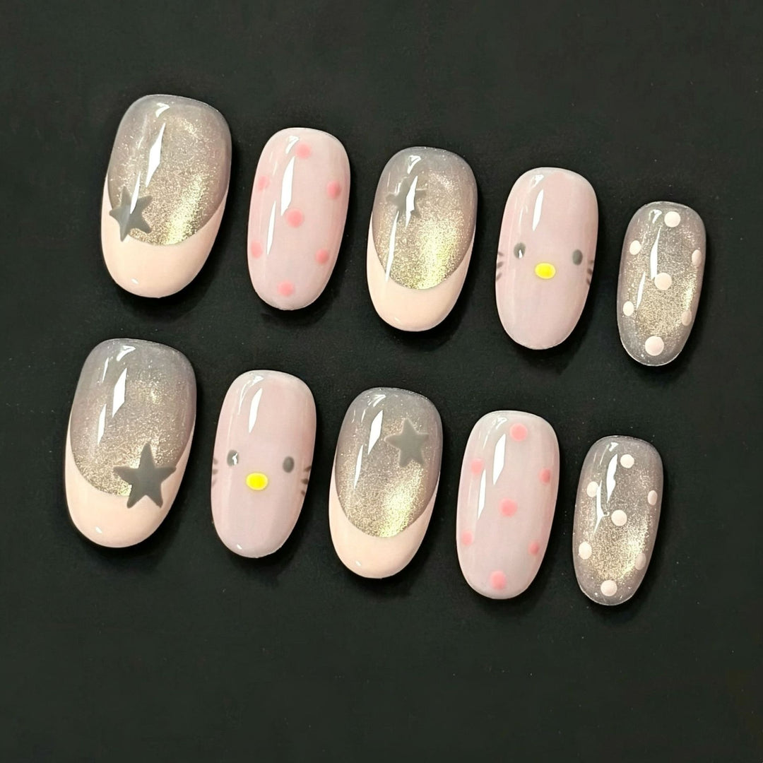 Artistic Press-On Nail Wraps Bowlift