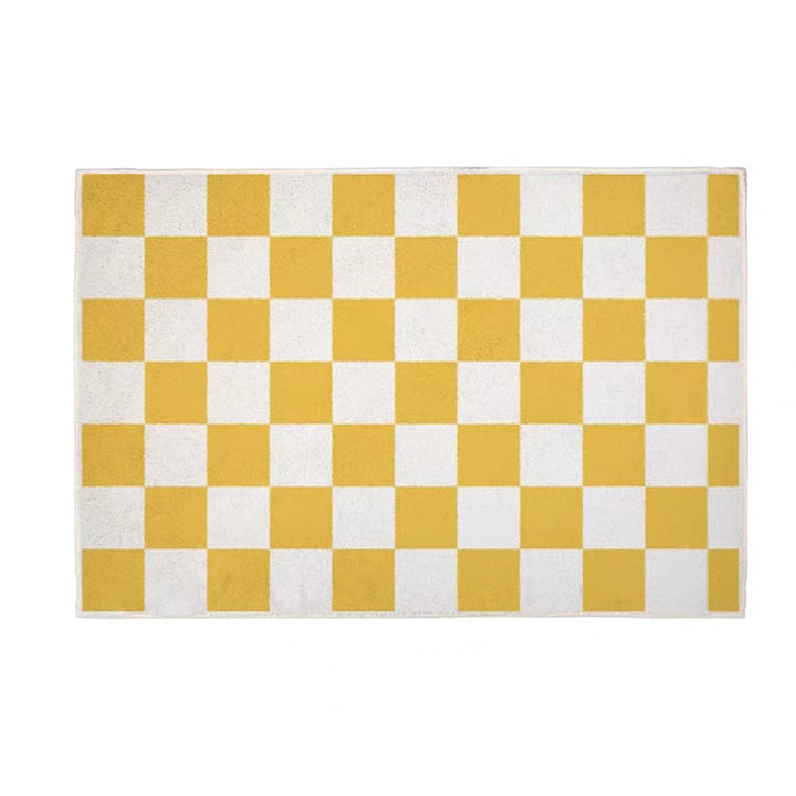 Unisex Stylish Checkered Bath Mat Bowlift