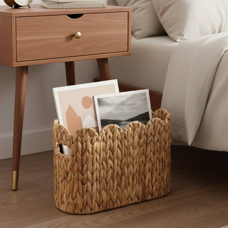 Handwoven Natural Fiber Storage Organizer Bowlift