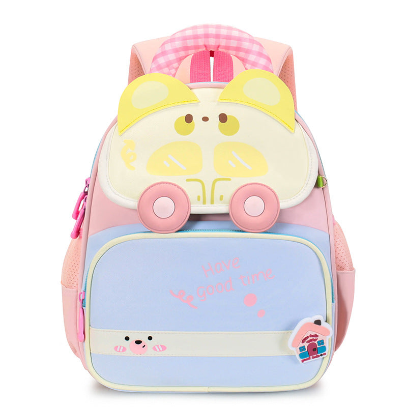 Cute Cartoon-Themed Kids School Backpack Bowlift