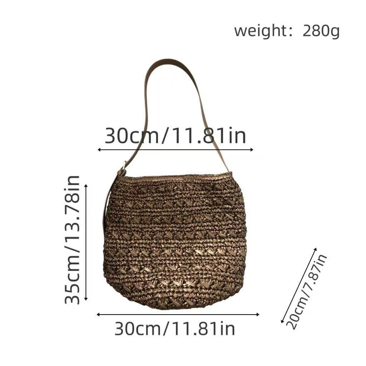 Handbag with a Modern Woven Design Bowlift