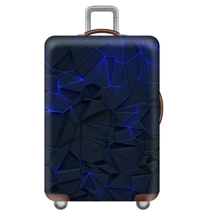 Unisex nan elastic suitcase cover with three-dimensional honeycomb pattern, shock-absorbing stretch protection cover for trolley with zipper Bowlift