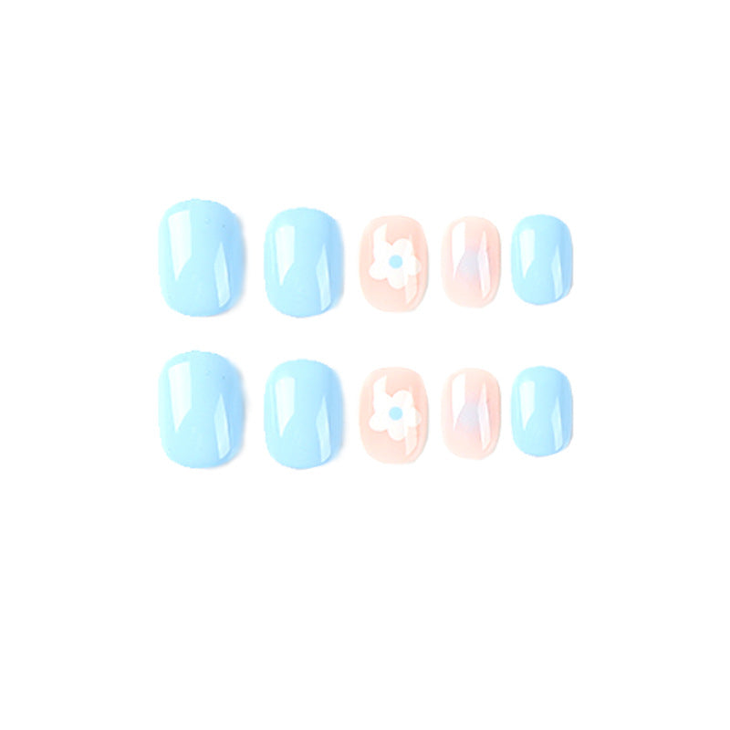Noble Nail Art with Flower Decoration Bowlift