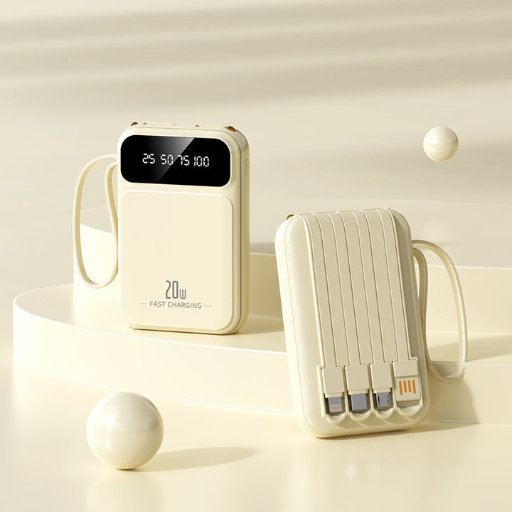 Portable power bank with intelligent fast charging technology and multifunctional design Bowlift