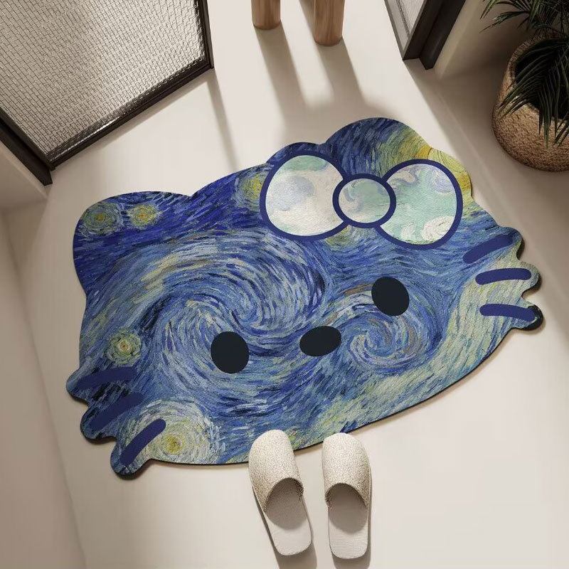 Cute Cat-Shaped Area Rug