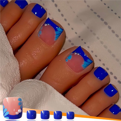 Decorative Gel Toe Nail Art Bowlift