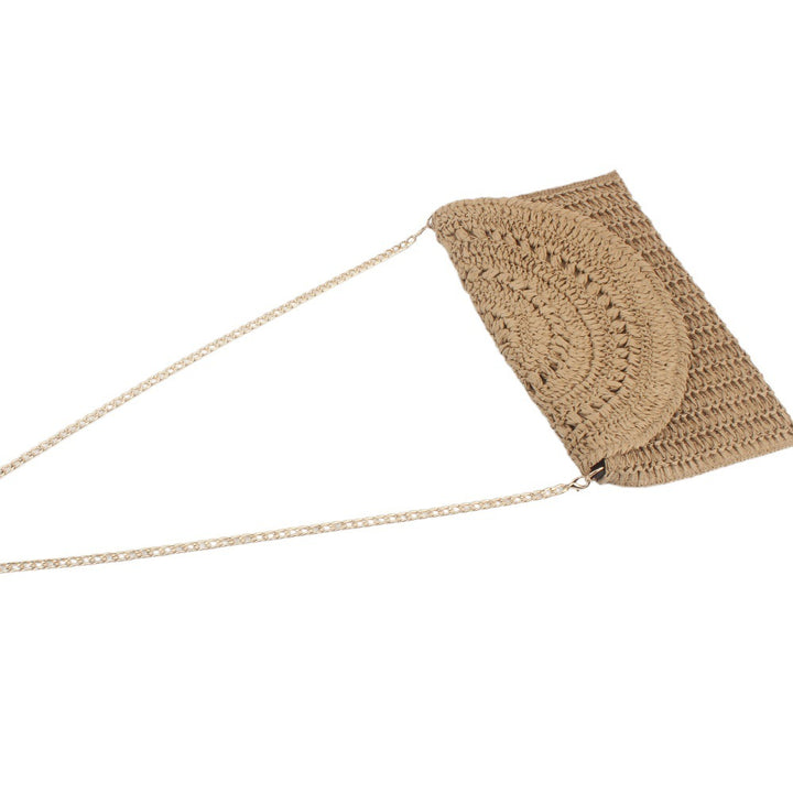 Fashionable crossbody bag made of handcrafted natural material with Bowlift