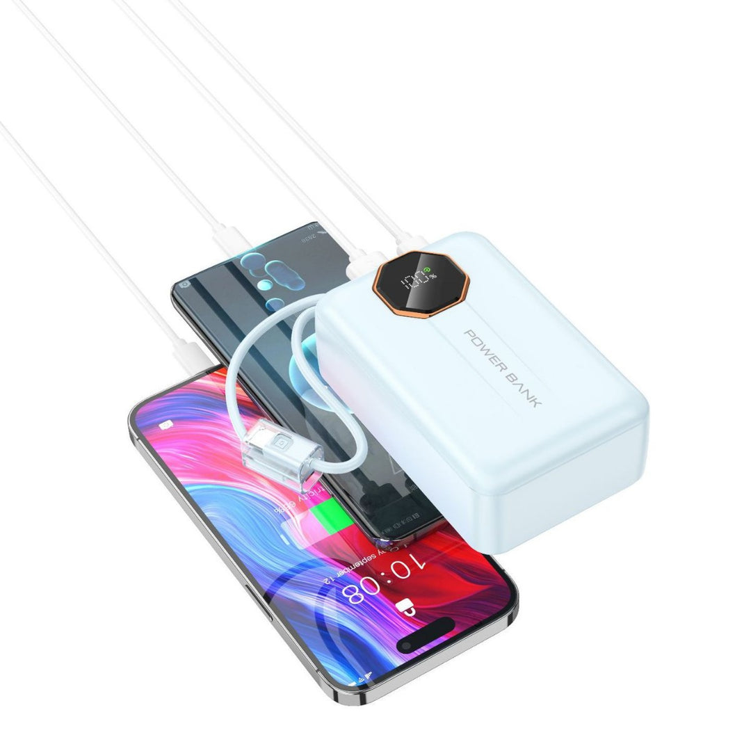 Portable power bank with integrated fast charging function and LED display Bowlift