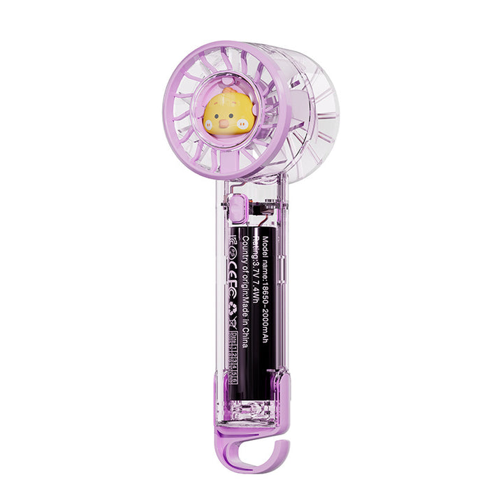 Women's Portable Mini Fan with Quiet Wind Function Bowlift