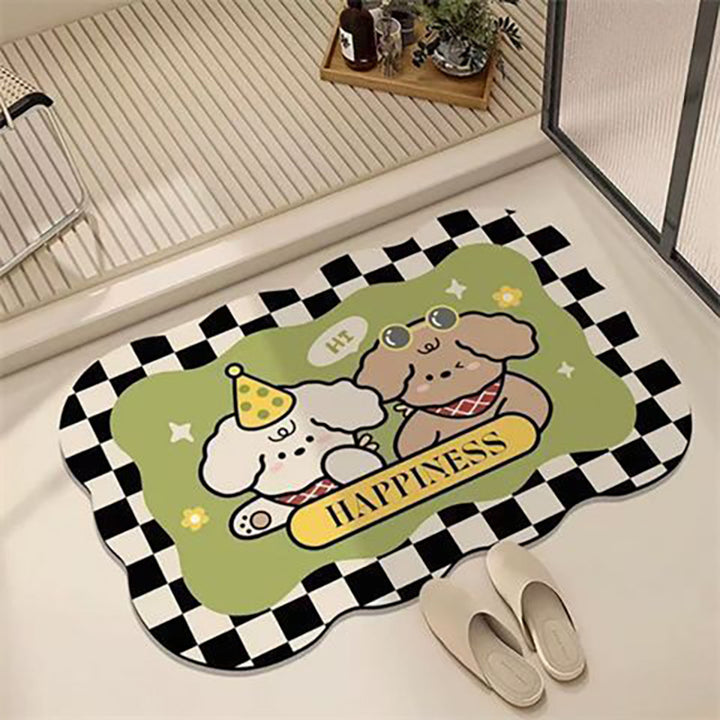 Decorative Cartoon-Themed Bath Mat Bowlift