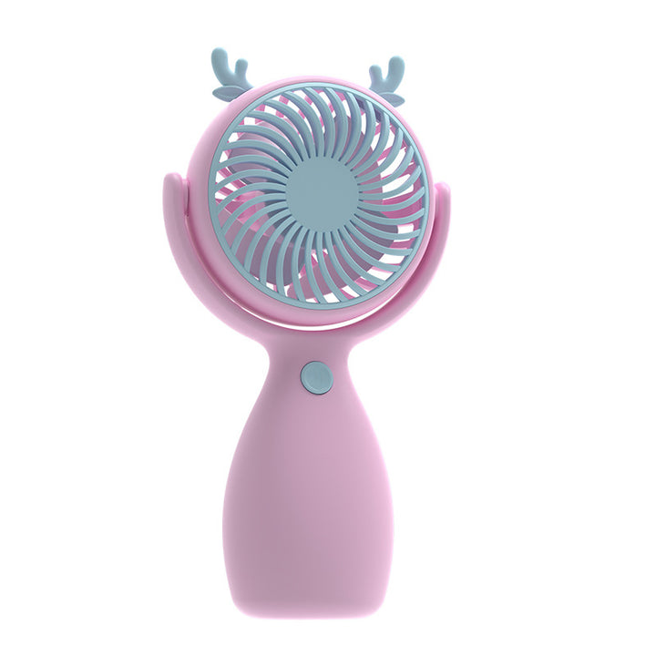Unisex Portable Mini Hand Fan with Cat Ears and Rechargeable Battery Bowlift