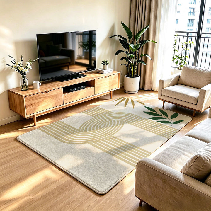 Decorative Butterfly Print Area Rug