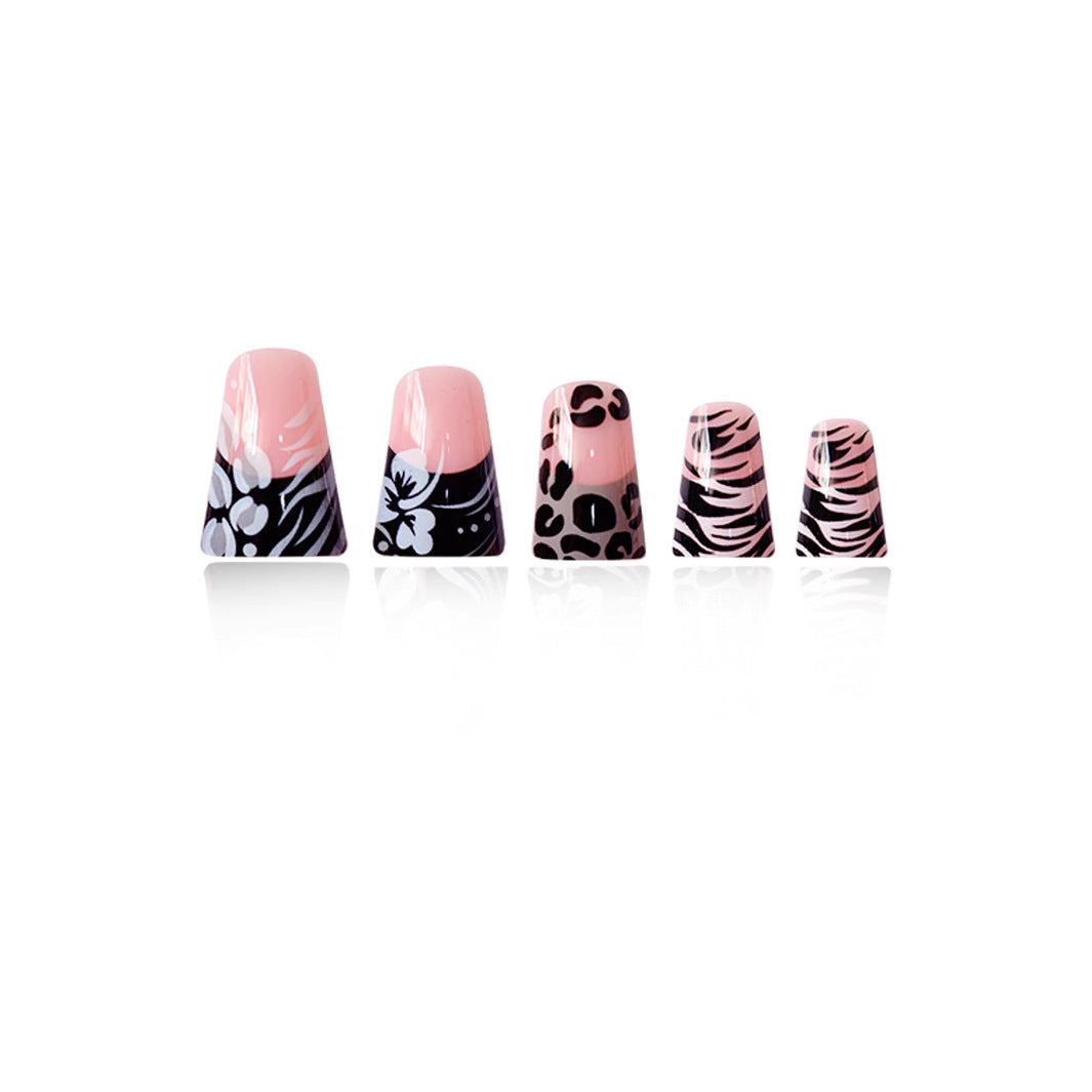 Artistic 3D Floral Press-On Nail Extensions Bowlift