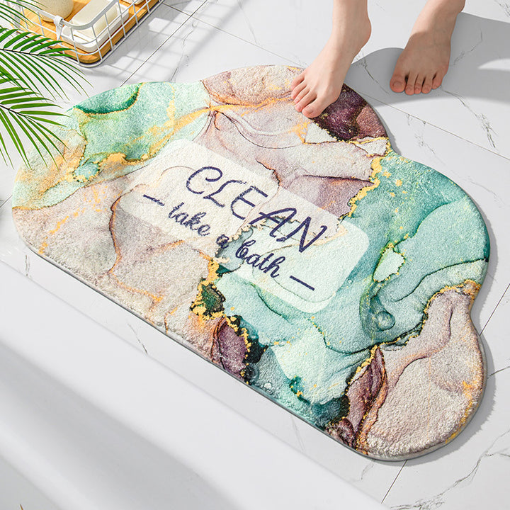 Plush Cloud Shaped Bath Mat Bowlift