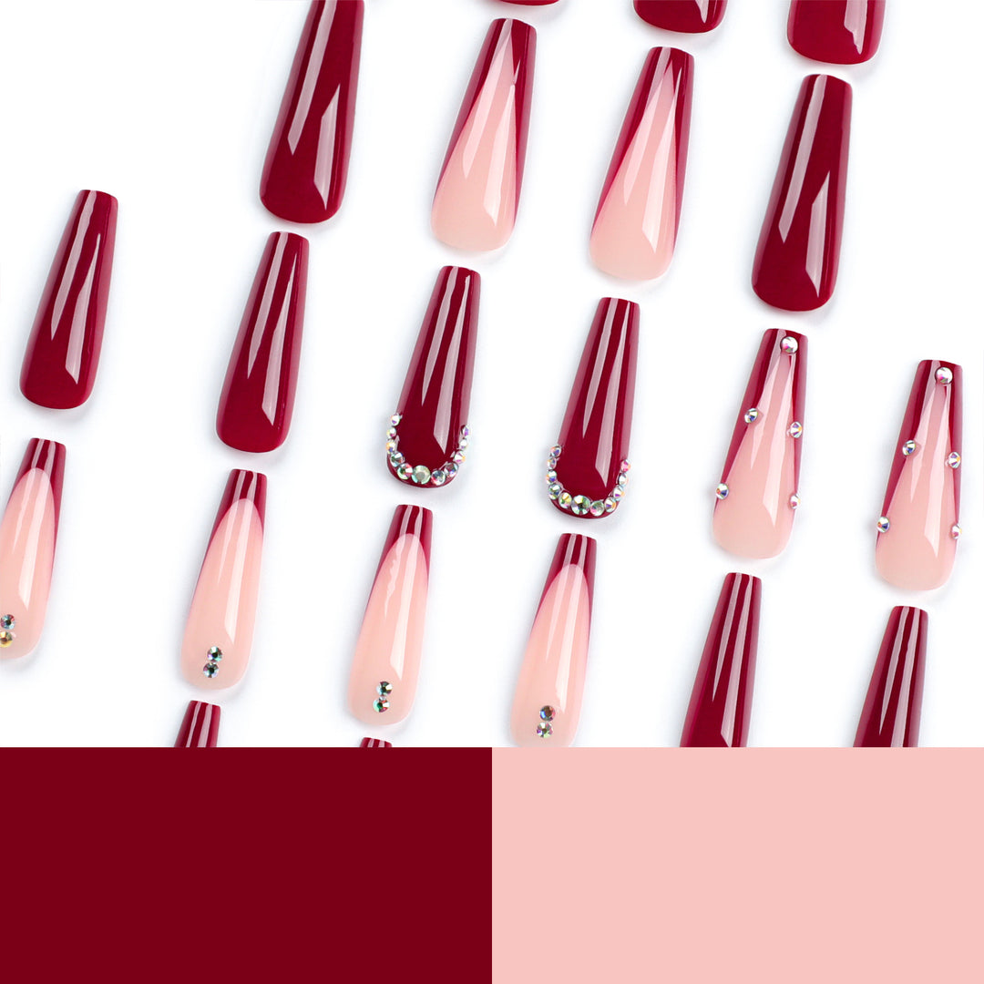 Glamorous artificial nails with elegant accents Bowlift