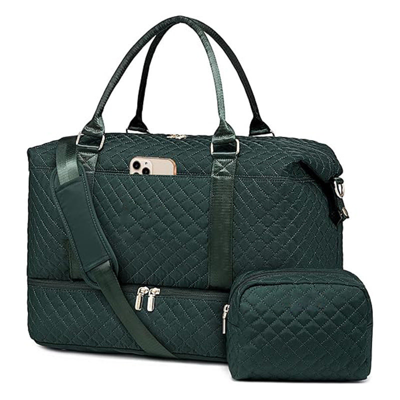 Padded Travel Bag with Removable Cosmetic Pouch Bowlift