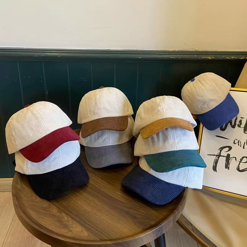 Women's Corduroy Baseball Cap Bowlift