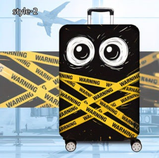 Women’s hard-shell suitcase with eye-catching warning motif Bowlift