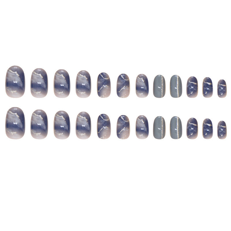 Premium Marble Design Press-On Nail Tips Bowlift