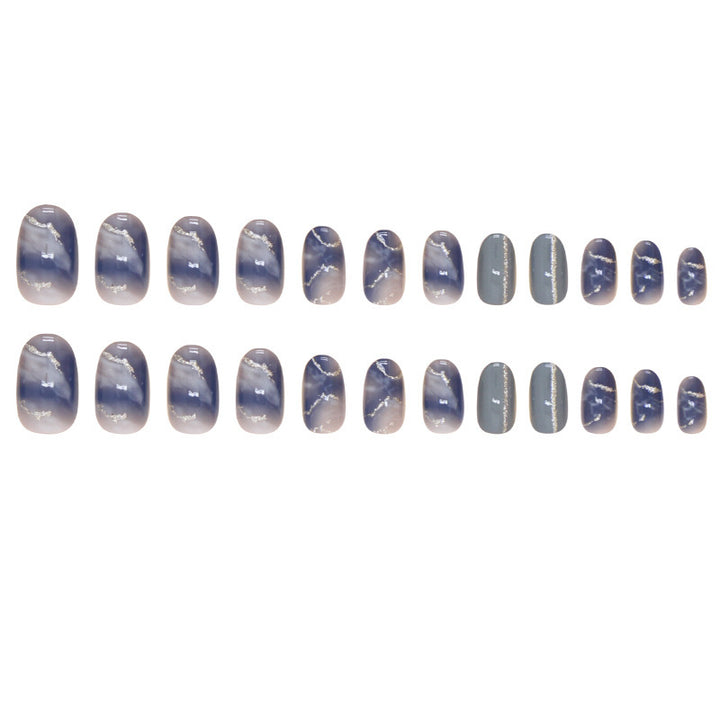 Premium Marble Design Press-On Nail Tips Bowlift
