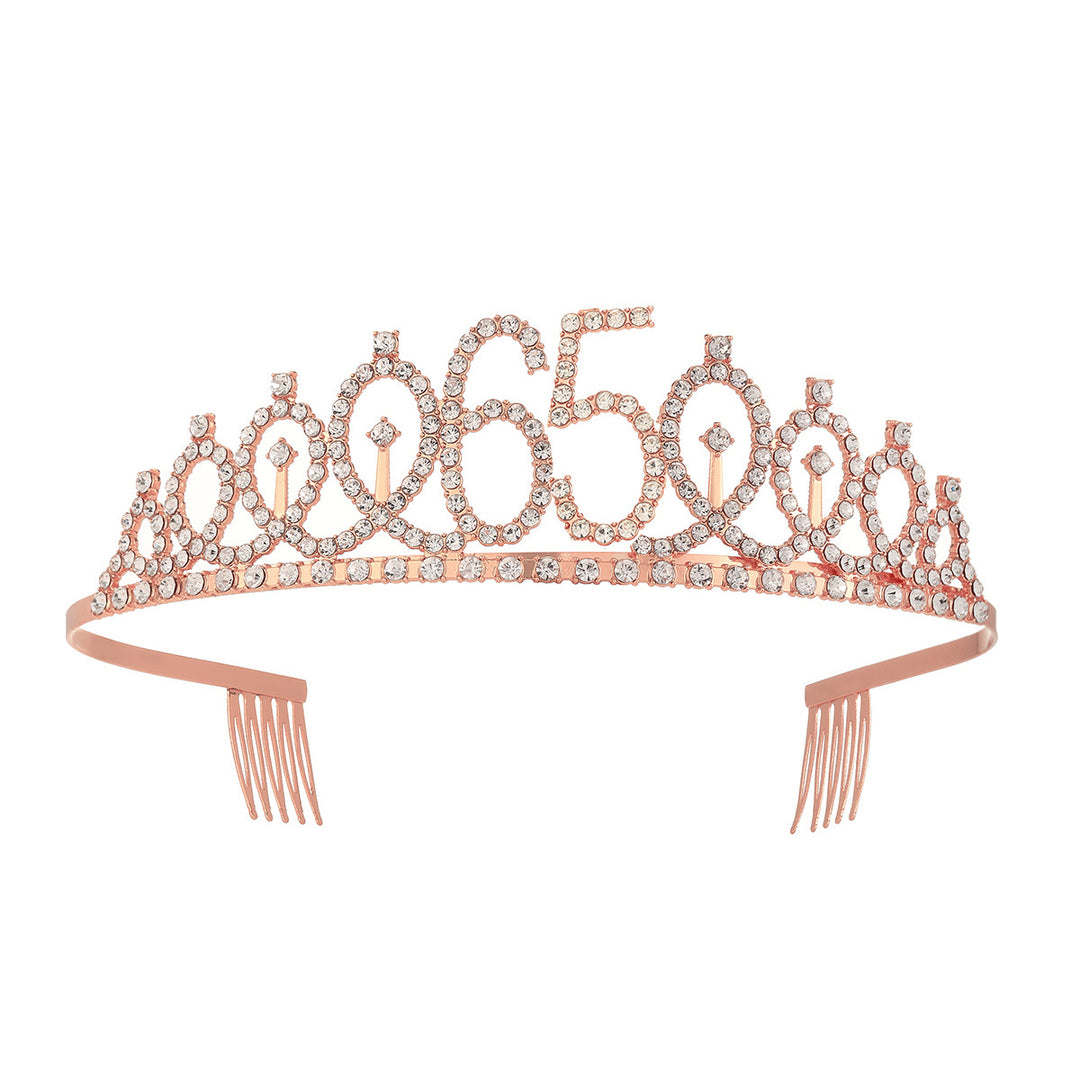 Women's Crystal-Embellished Tiara with Elegant Design Bowlift