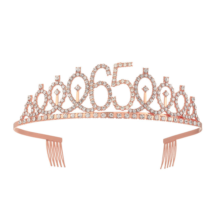 Women's Crystal-Embellished Tiara with Elegant Design Bowlift