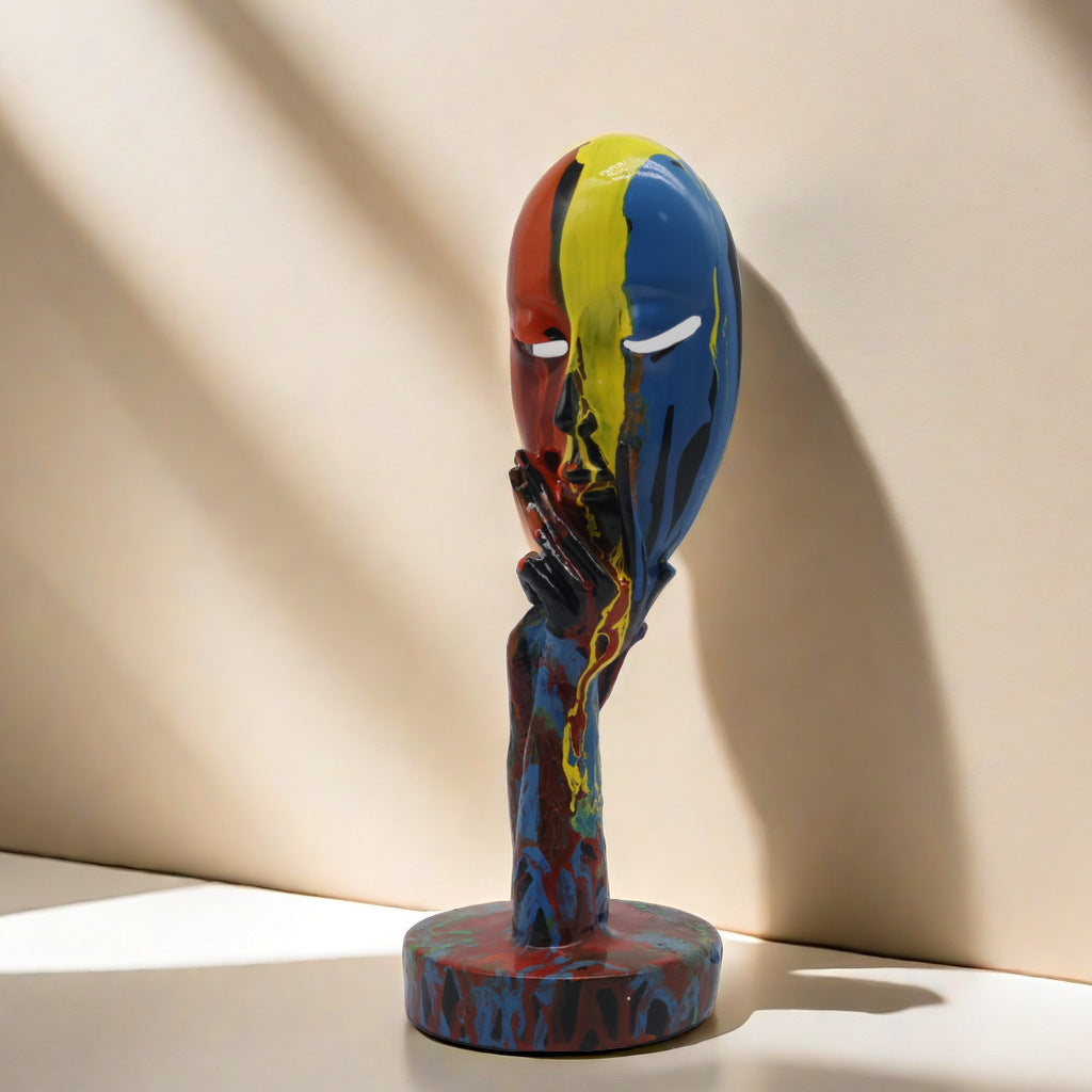 Artful decoration in the form of a thoughtful figure Bowlift