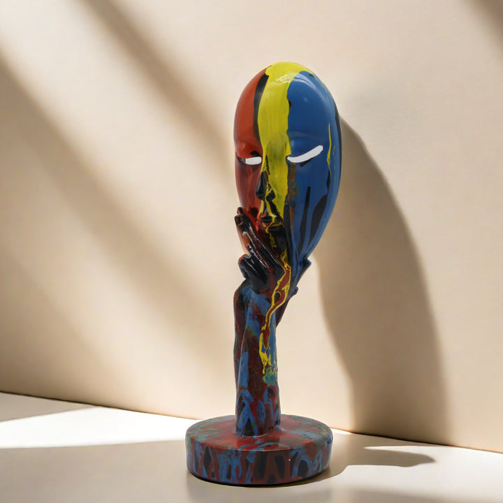 Artful decoration in the form of a thoughtful figure Bowlift