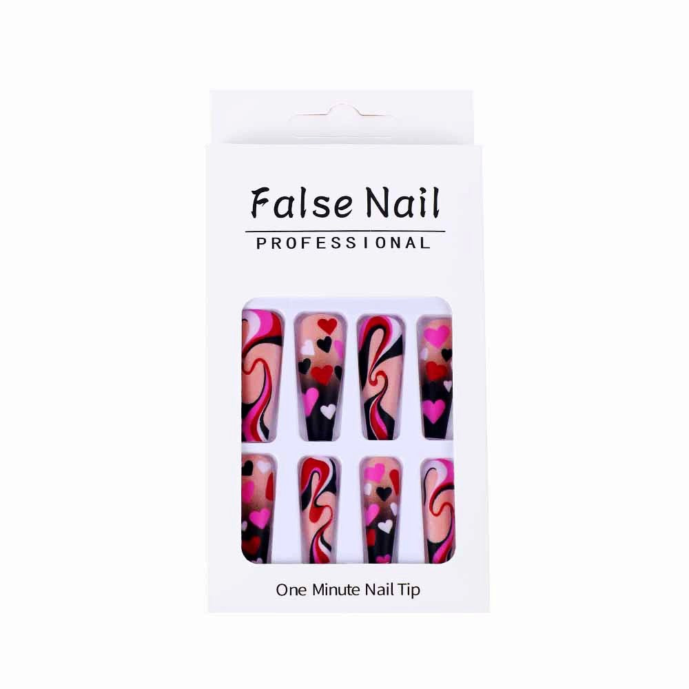 Creative Heart Pattern Art Nails Bowlift