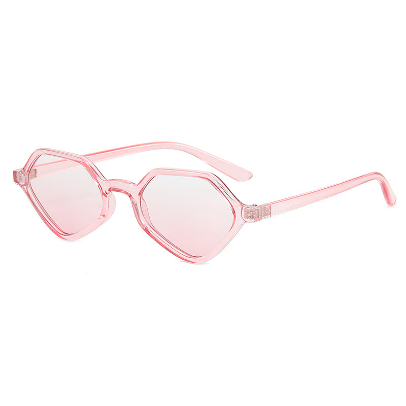 Women's Geometric Design Sunglasses with Mirrored Lenses Bowlift