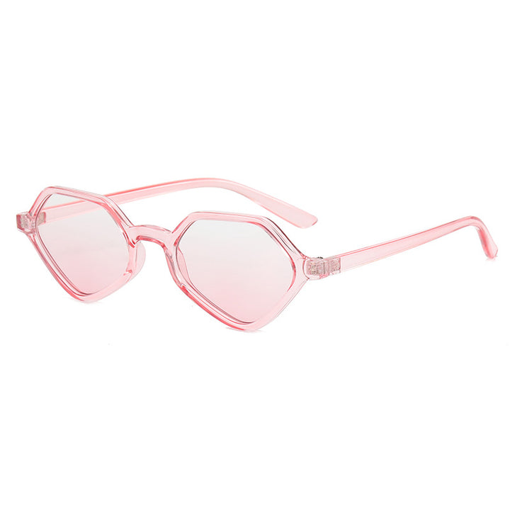 Women's Geometric Design Sunglasses with Mirrored Lenses Bowlift