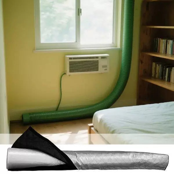 Unisex One Size flexible insulated refrigerant line cover with reflective thermal protection layer Bowlift