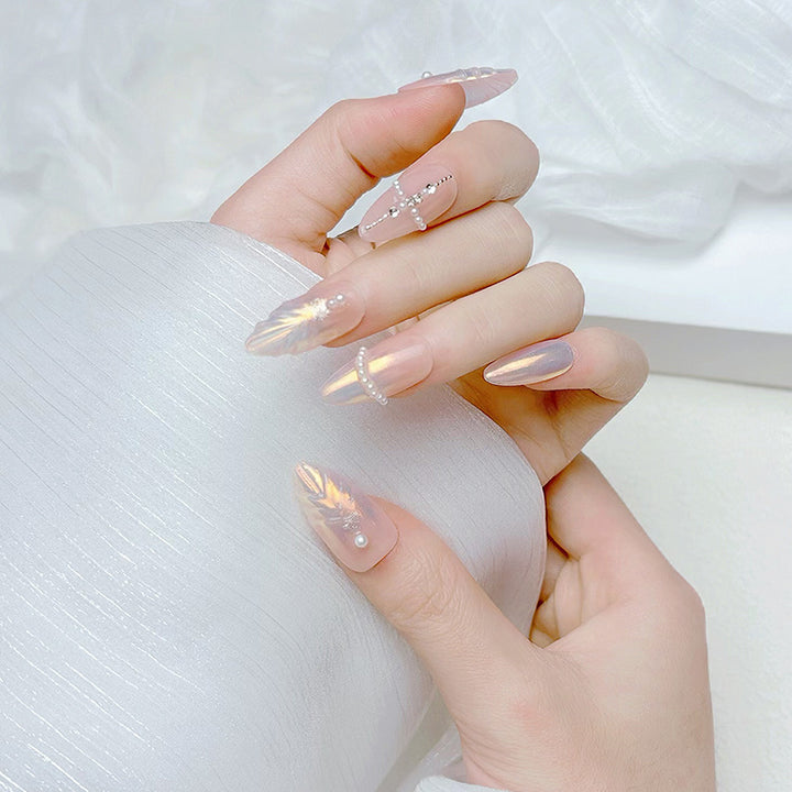 Premium French Tip Press-On Nails Bowlift