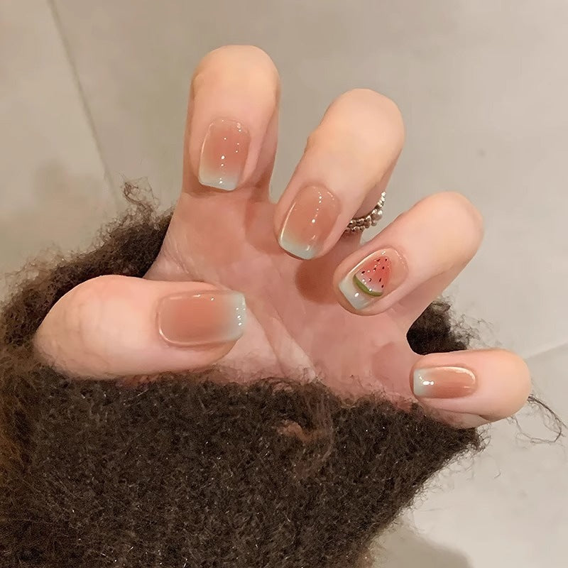 Artificial nails in cheerful watermelon design Bowlift