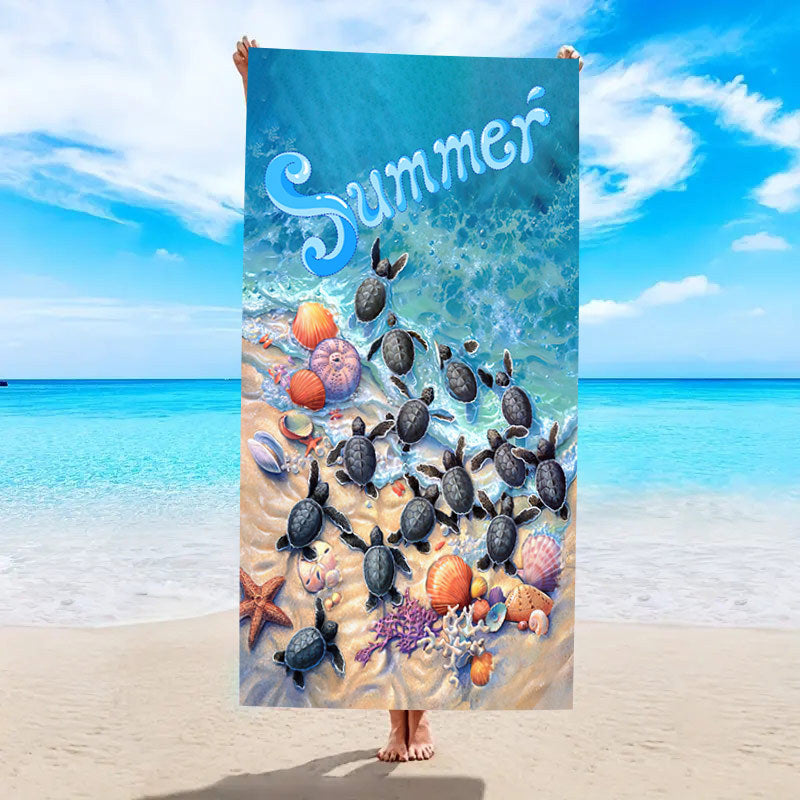 Nautical-Themed Beach Towel Bowlift