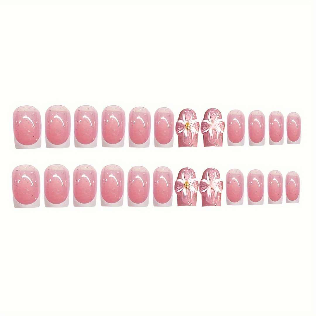 Decorative Floral Nail Art Bowlift