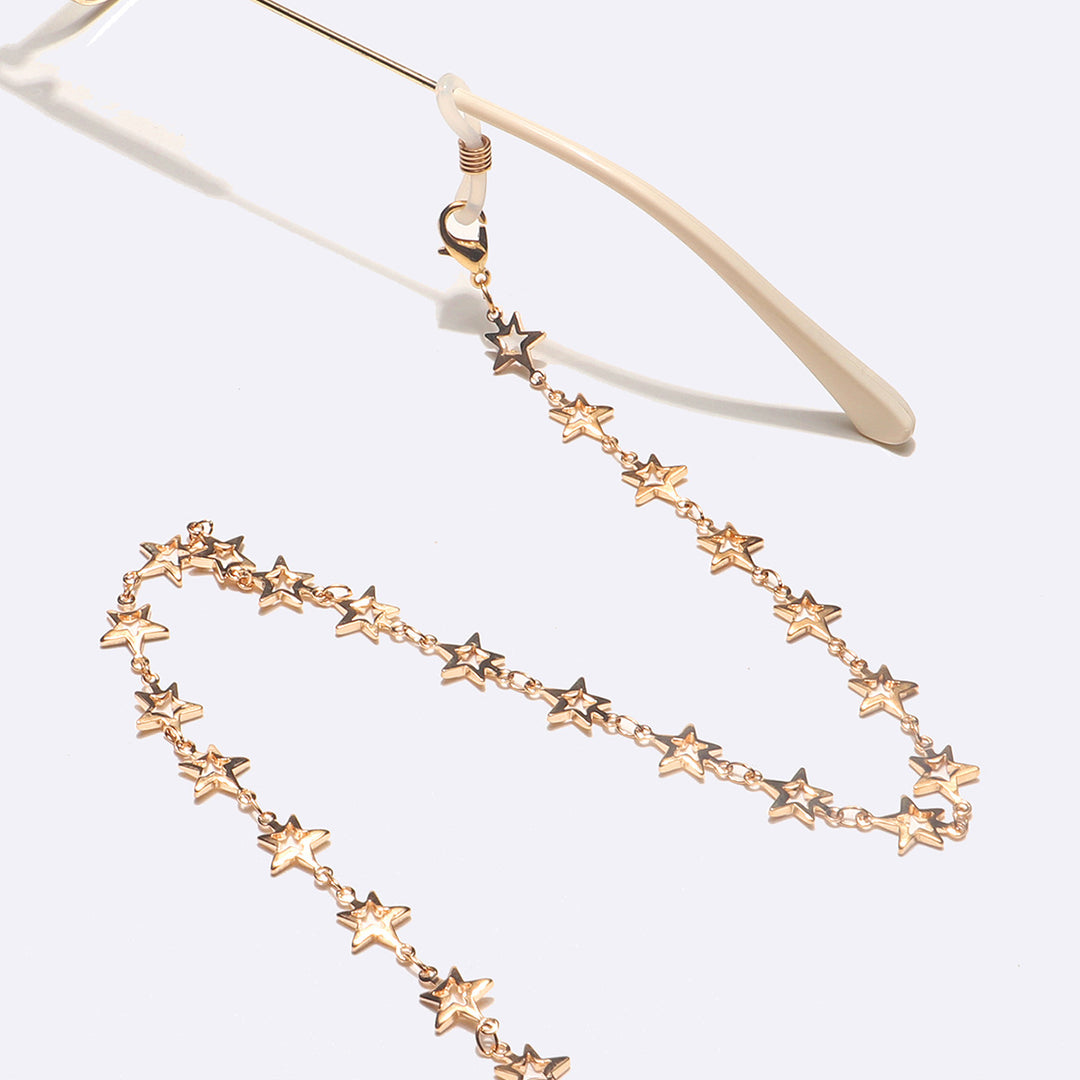 Star-Decorated Eyewear Chain Bowlift