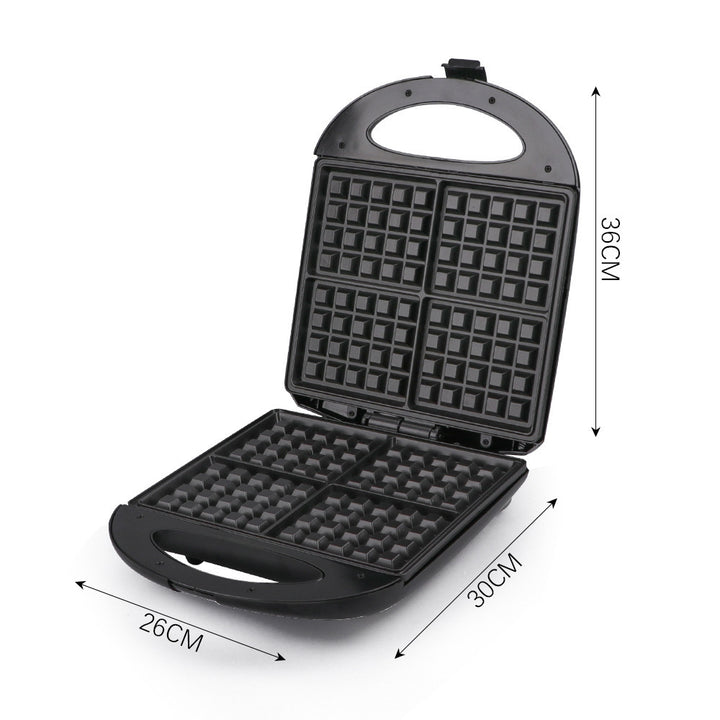 Advanced Waffle Maker with Non-Stick Plates Bowlift