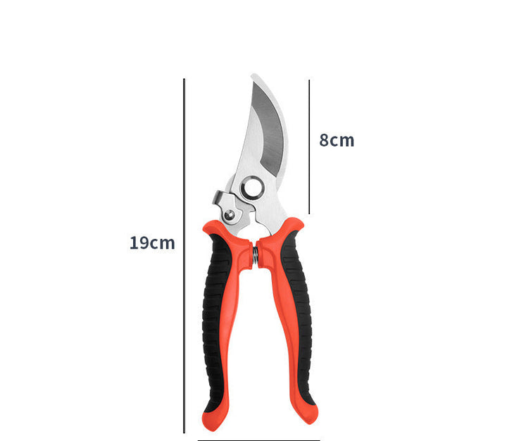 Precision bypass pruning shears with Ergonomic non-slip handles Bowlift