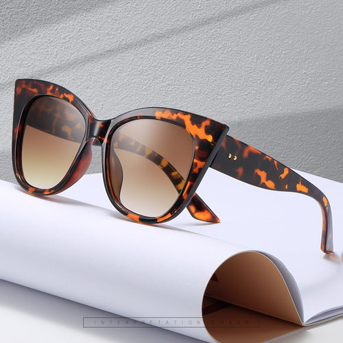 Women extravagant Cat-Eye sunglasses with mirrored lenses Bowlift