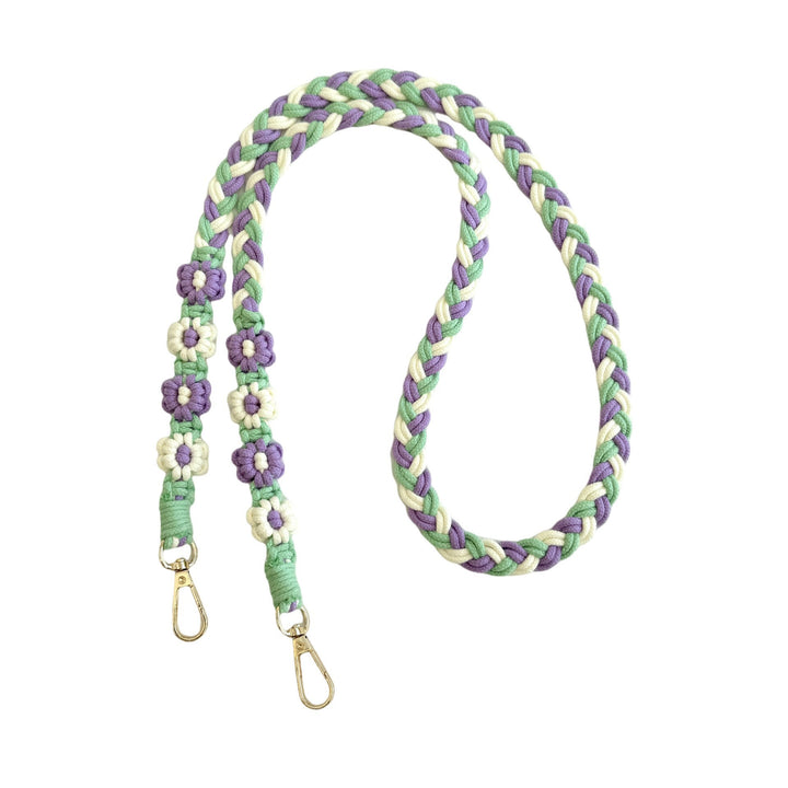 Handmade Macrame Floral Dog Leash Bowlift