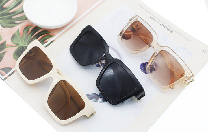 Women's fashionable square sunglasses with high-quality UV protection technology Bowlift