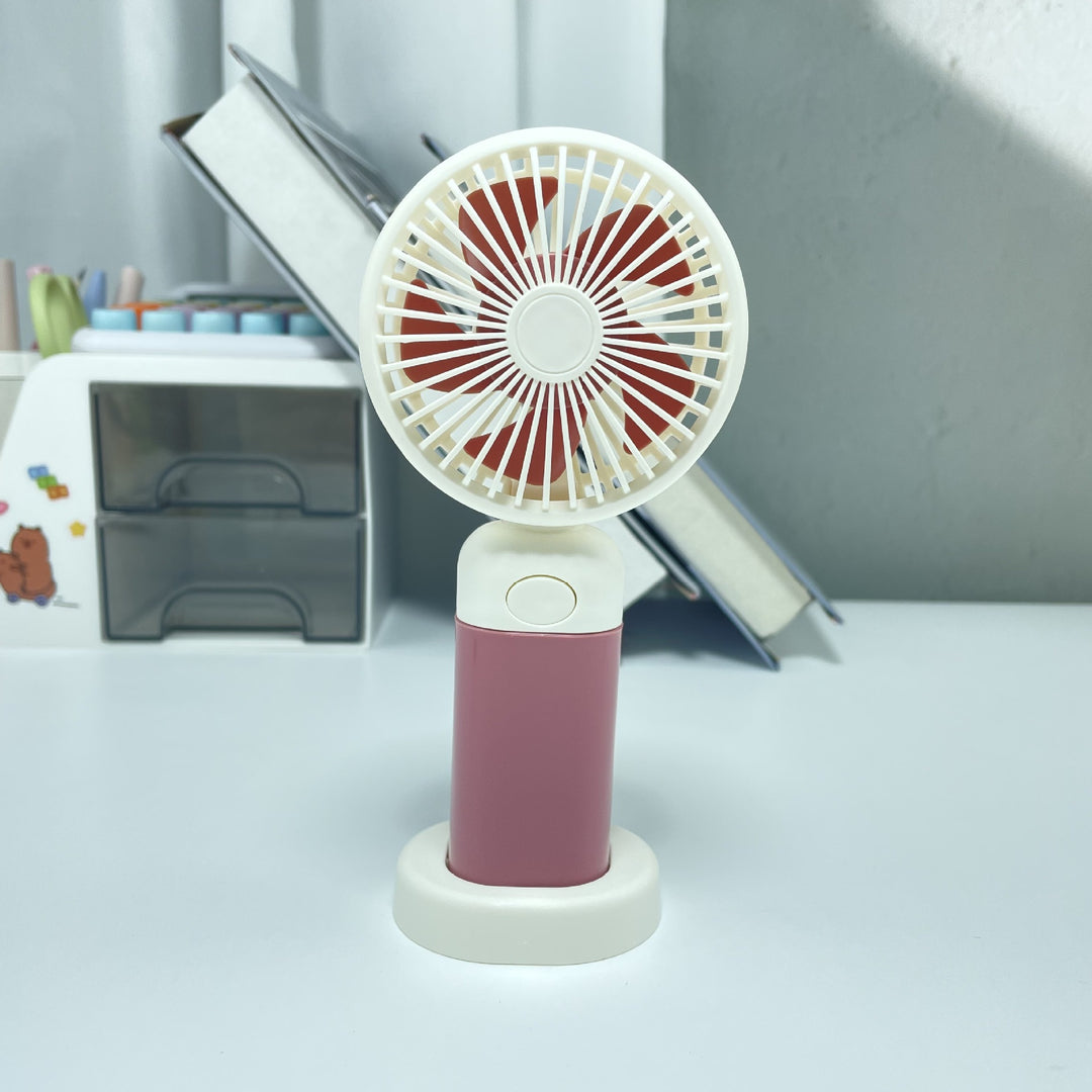 Women's Portable Table Fan with USB Connection and Flexible Tilt Angle Bowlift